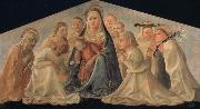 Fra Filippo Lippi Madonna of Humility with Angels and Carmelite Saints oil on canvas